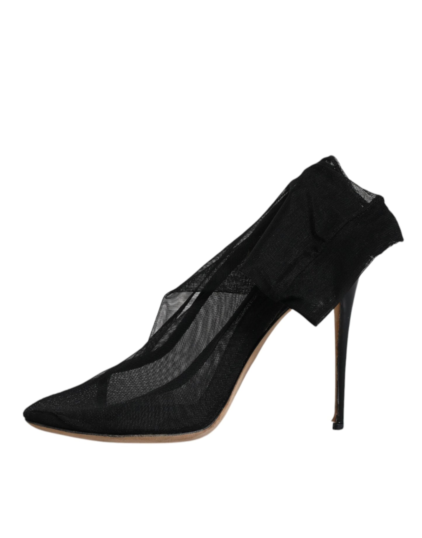 Dolce & Gabbana Black Nylon Stretch Mesh Sock Boots Shoes by Dolce & Gabbana