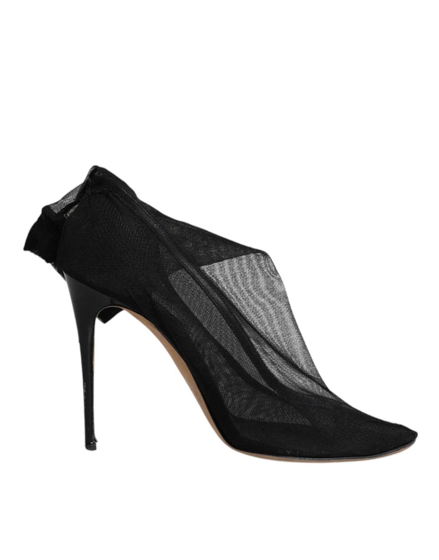 Dolce & Gabbana Black Nylon Stretch Mesh Sock Boots Shoes by Dolce & Gabbana