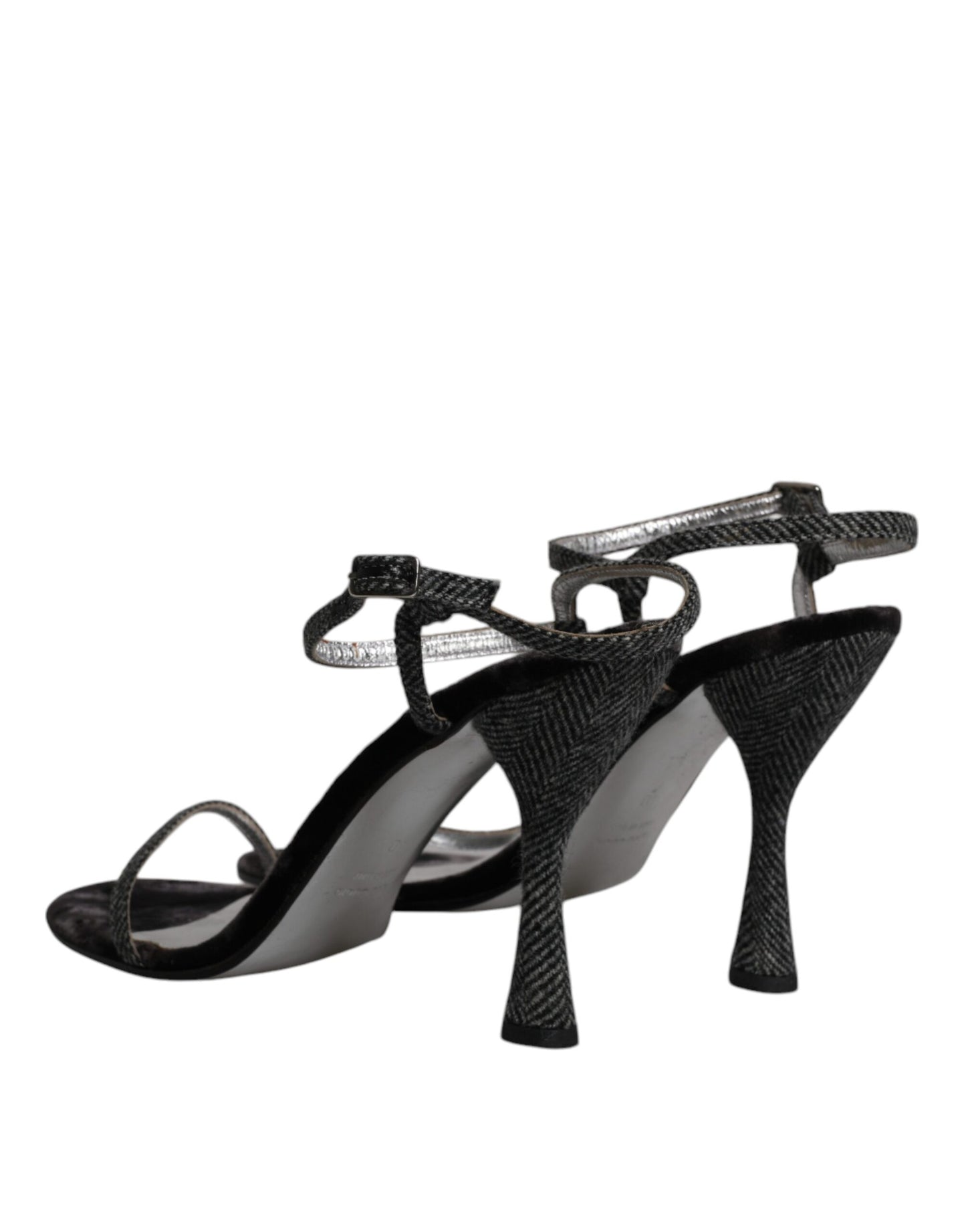 Dolce & Gabbana Black Ankle Strap High Heels Sandals Shoes by Dolce & Gabbana