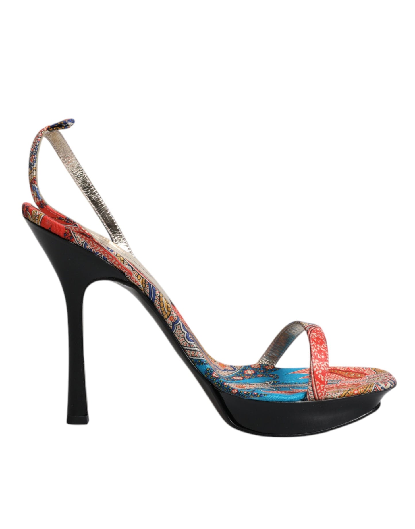 Dolce & Gabbana Multicolor Floral High Heels Sandals Shoes by Dolce & Gabbana