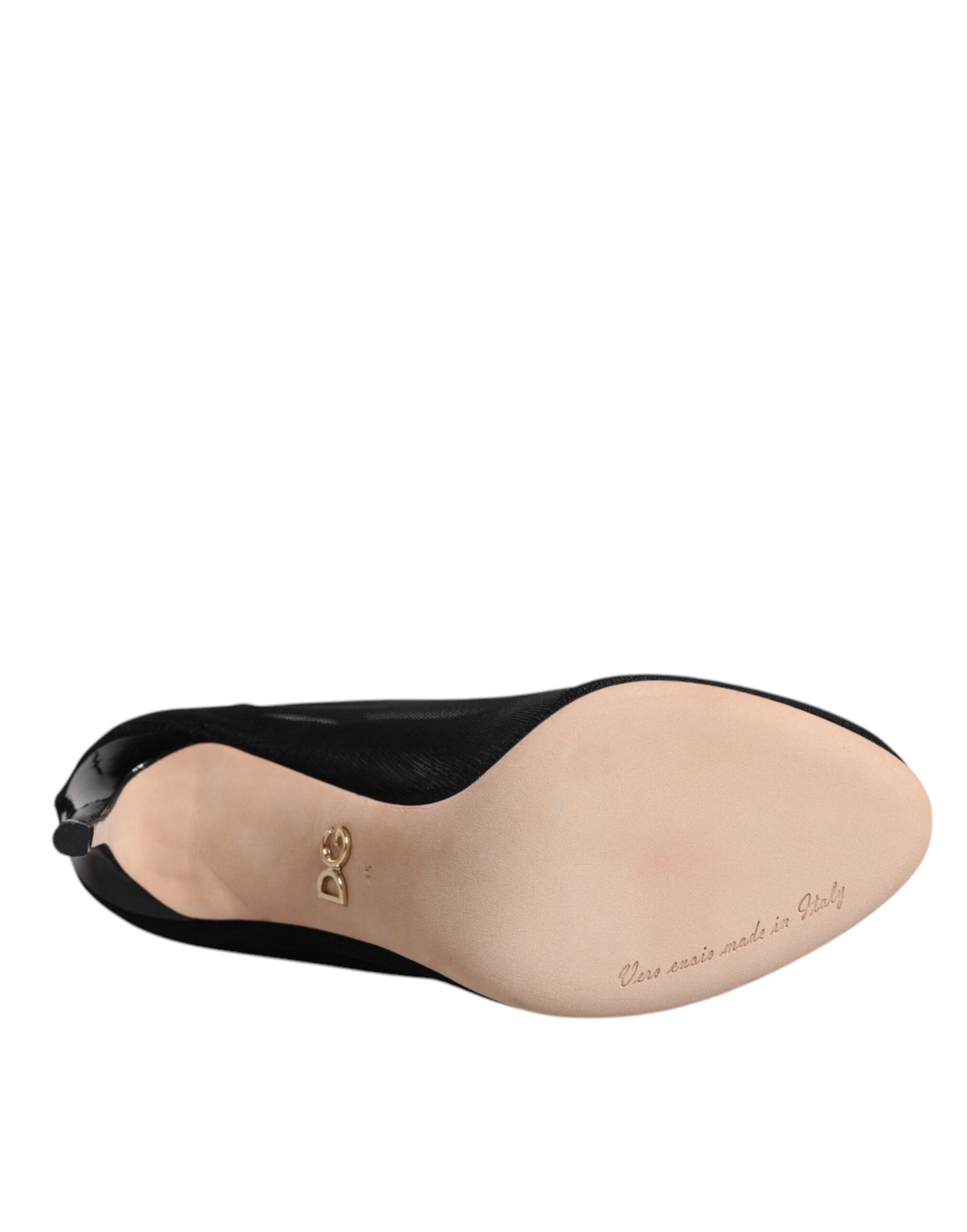 Dolce & Gabbana Black Nylon Mesh Sock Style Boots Shoes by Dolce & Gabbana