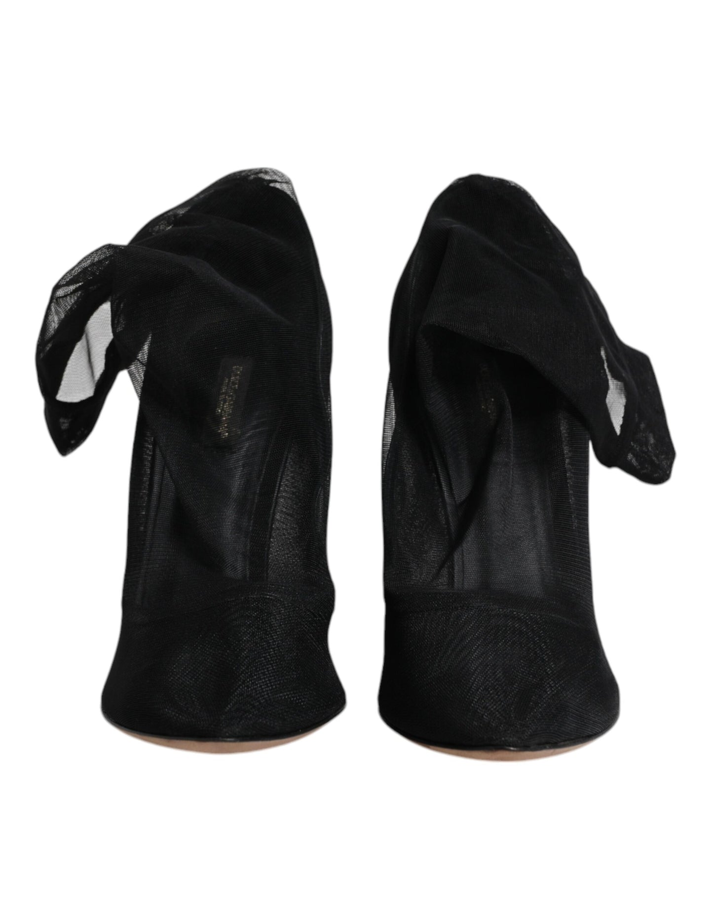 Dolce & Gabbana Black Nylon Mesh Sock Style Boots Shoes by Dolce & Gabbana