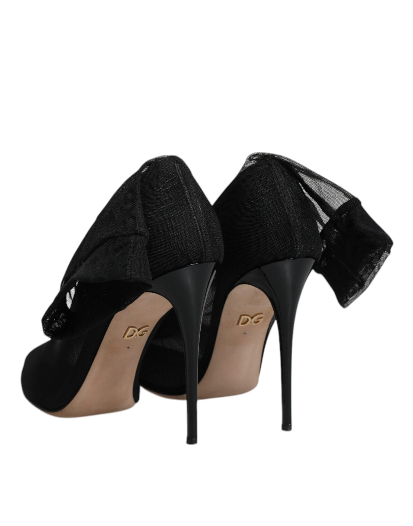 Dolce & Gabbana Black Nylon Mesh Sock Style Boots Shoes by Dolce & Gabbana