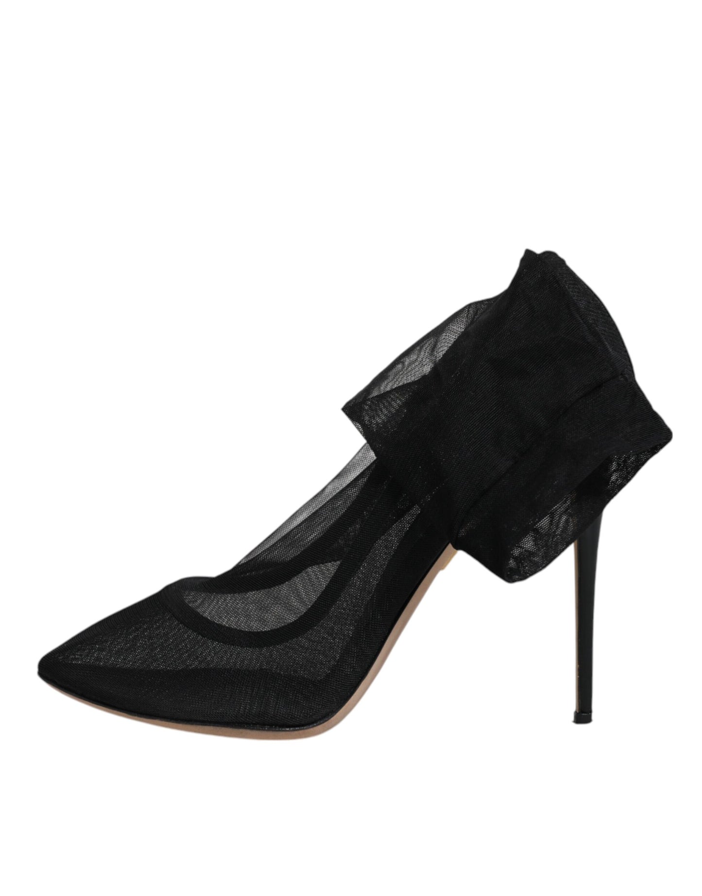 Dolce & Gabbana Black Nylon Mesh Sock Style Boots Shoes by Dolce & Gabbana