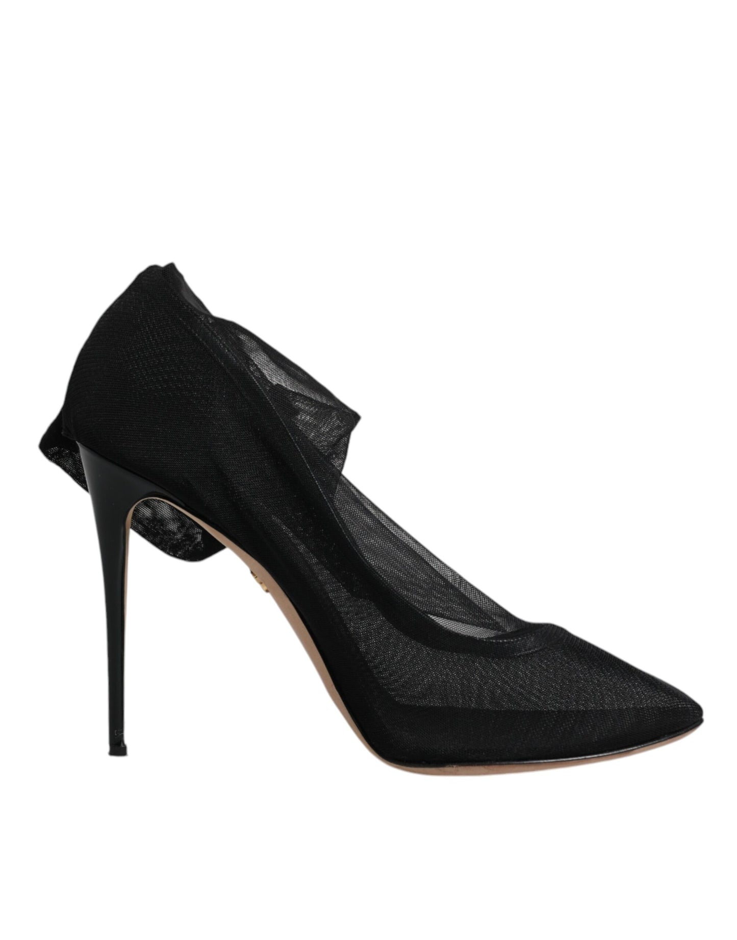 Dolce & Gabbana Black Nylon Mesh Sock Style Boots Shoes by Dolce & Gabbana