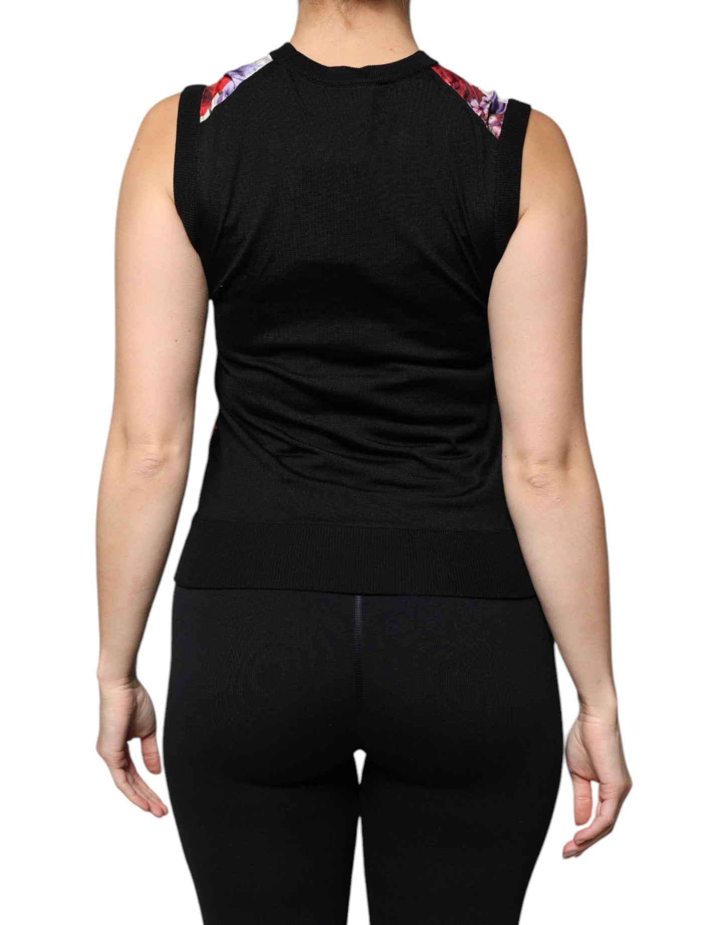 Dolce & Gabbana Multicolor Floral Silk Sleeveless Tank Blouse Top by Dolce & Gabbana