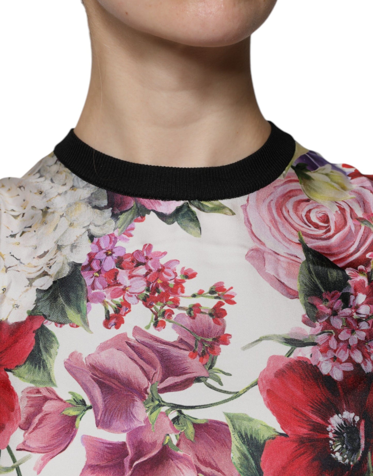 Dolce & Gabbana Multicolor Floral Silk Sleeveless Tank Blouse Top by Dolce & Gabbana