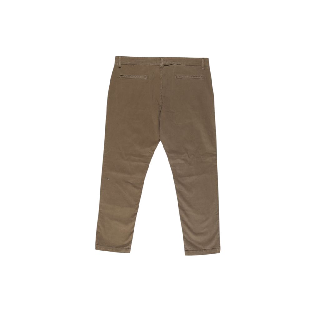 Lyle & Scott Beige Cotton Pant by Lyle & Scott