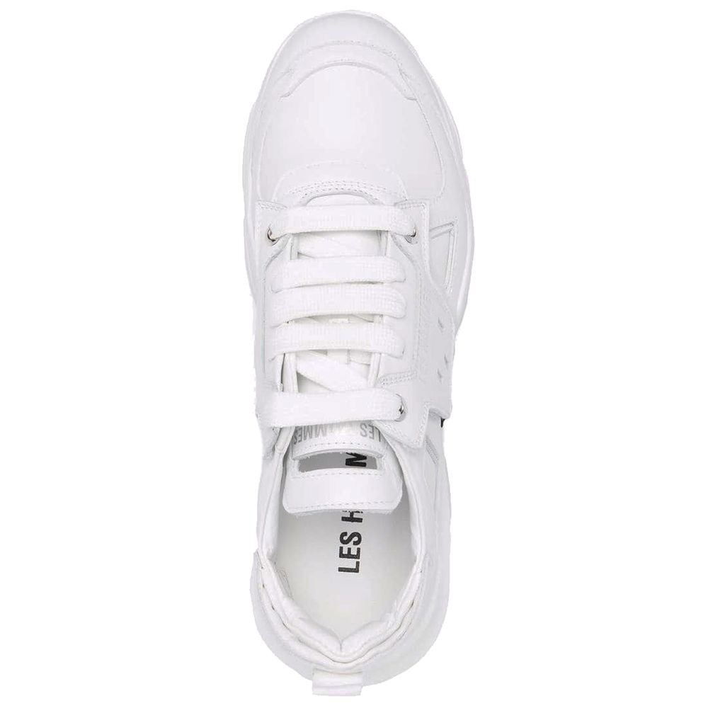 Les Hommes White Calfskin Men Sneaker by Les Hommes
