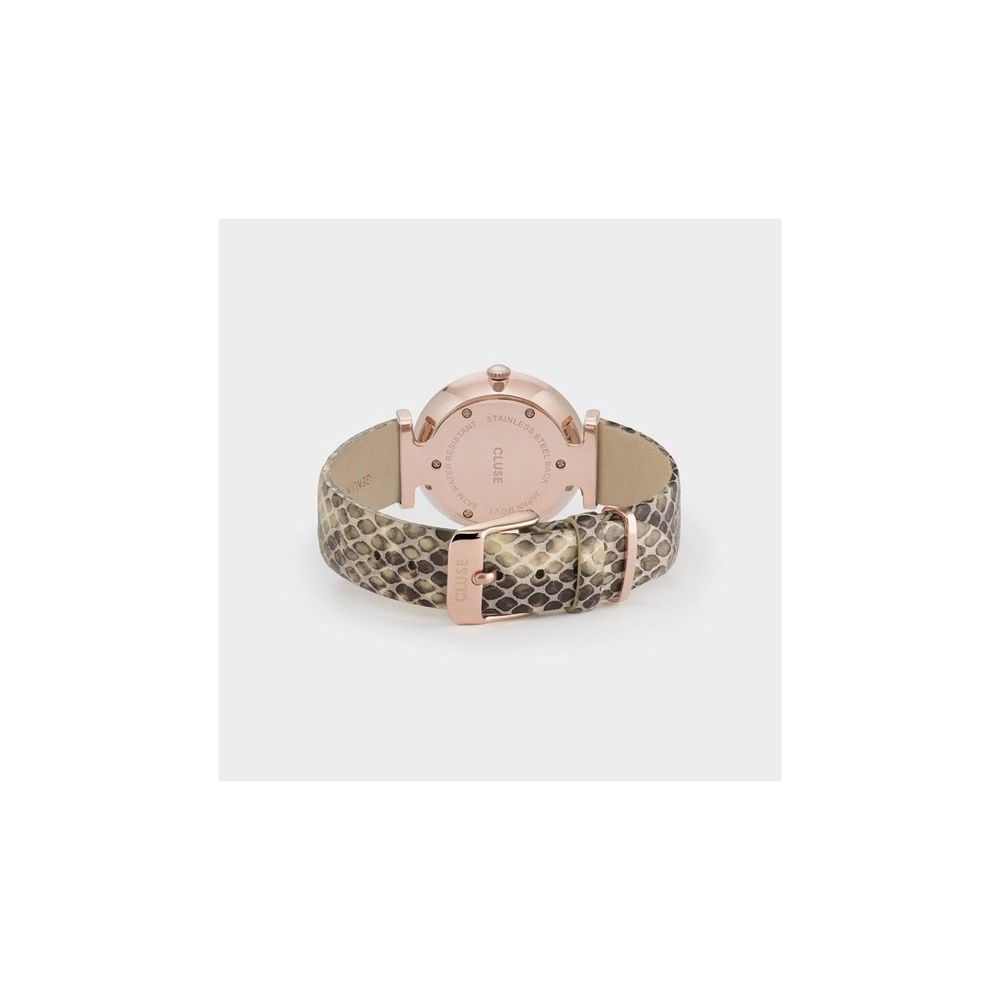 Montre Cluse en cuir beige