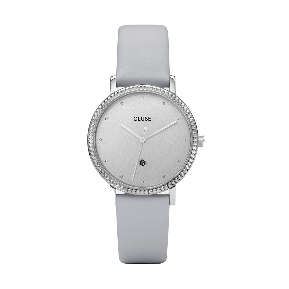 Montre Cluse en cuir gris