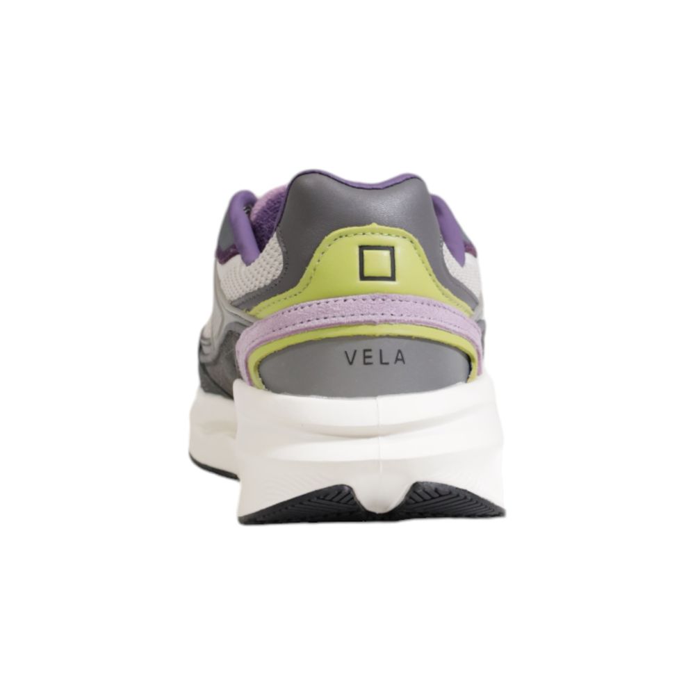 D.A.T.E Gray Fabric Sneaker by D.A.T.E