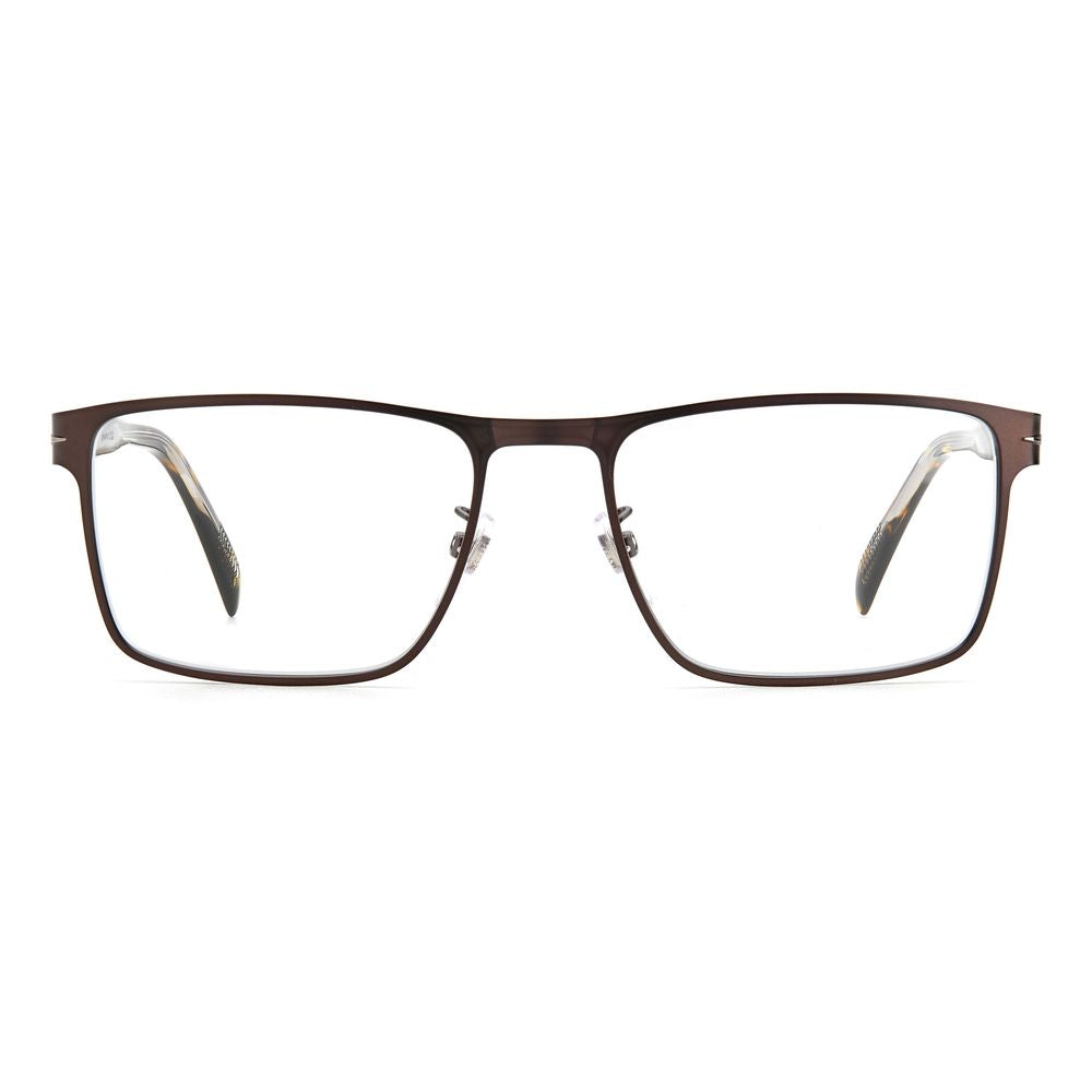 Montures en métal marron David Beckham