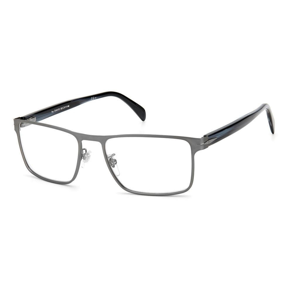 Montures en métal gris David Beckham