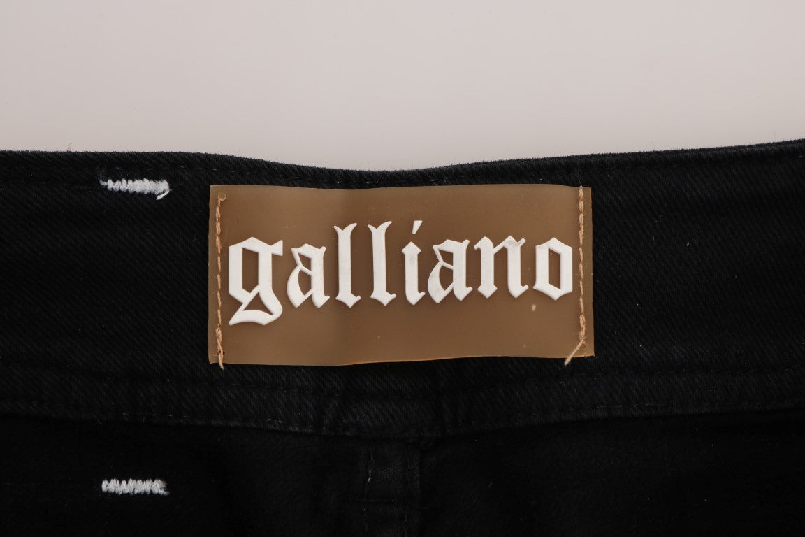 Jean coupe classique délavé gris chic John Galliano
