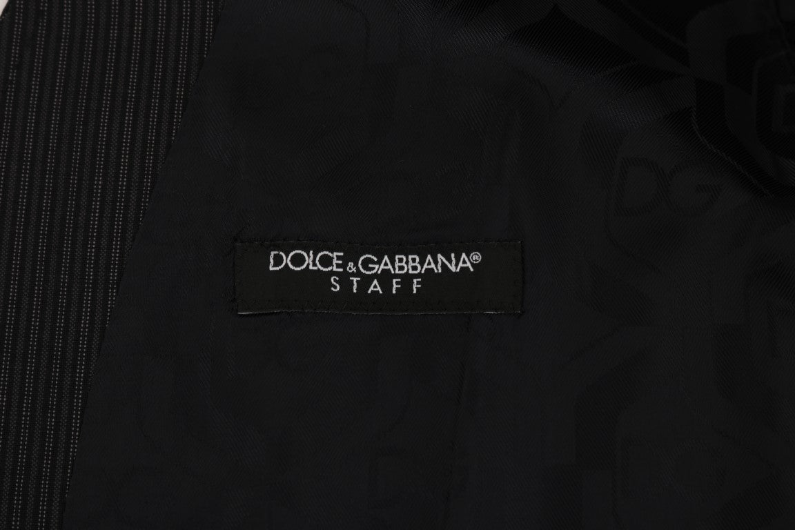 Dolce & Gabbana Gray Wool Stretch Cardigan