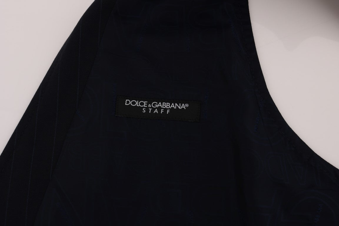 Dolce & Gabbana élégant gilet en laine mélangée à rayures