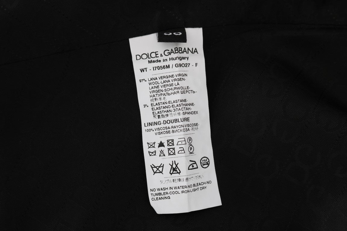 Dolce & Gabbana élégant gilet en laine mélangée à rayures