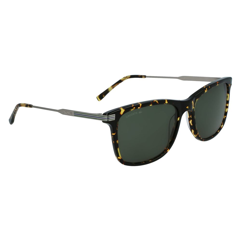 Lunettes de soleil Lacoste en métal marron