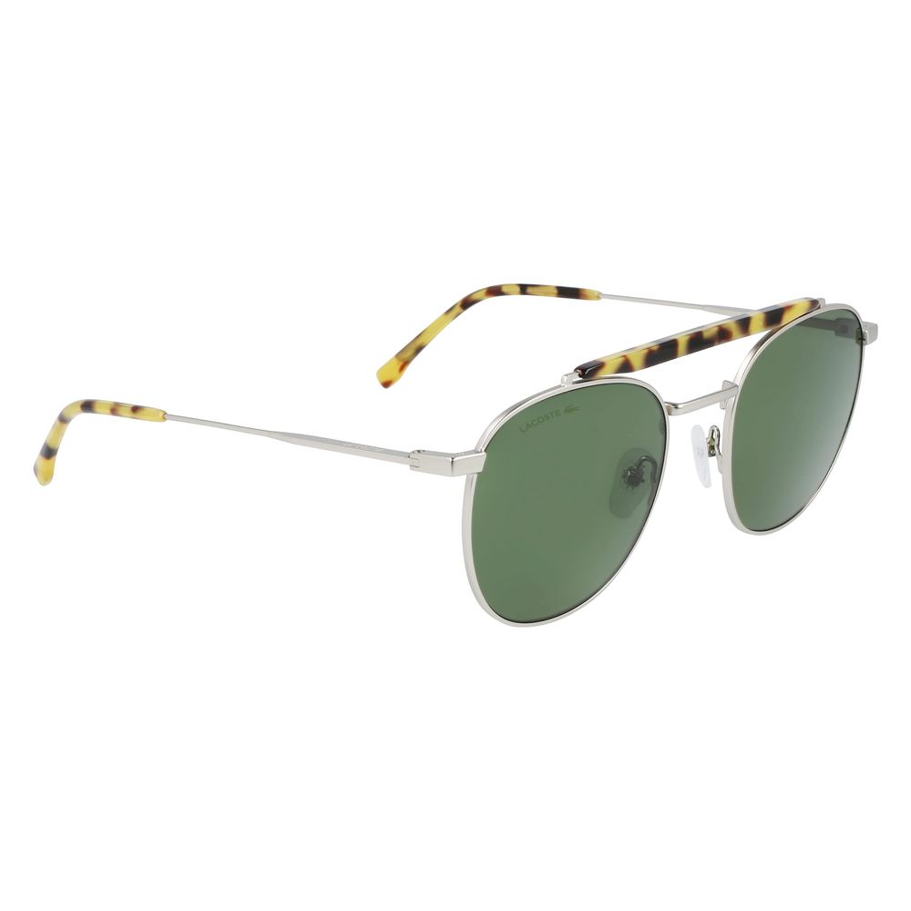 Lunettes de soleil Lacoste en métal argenté