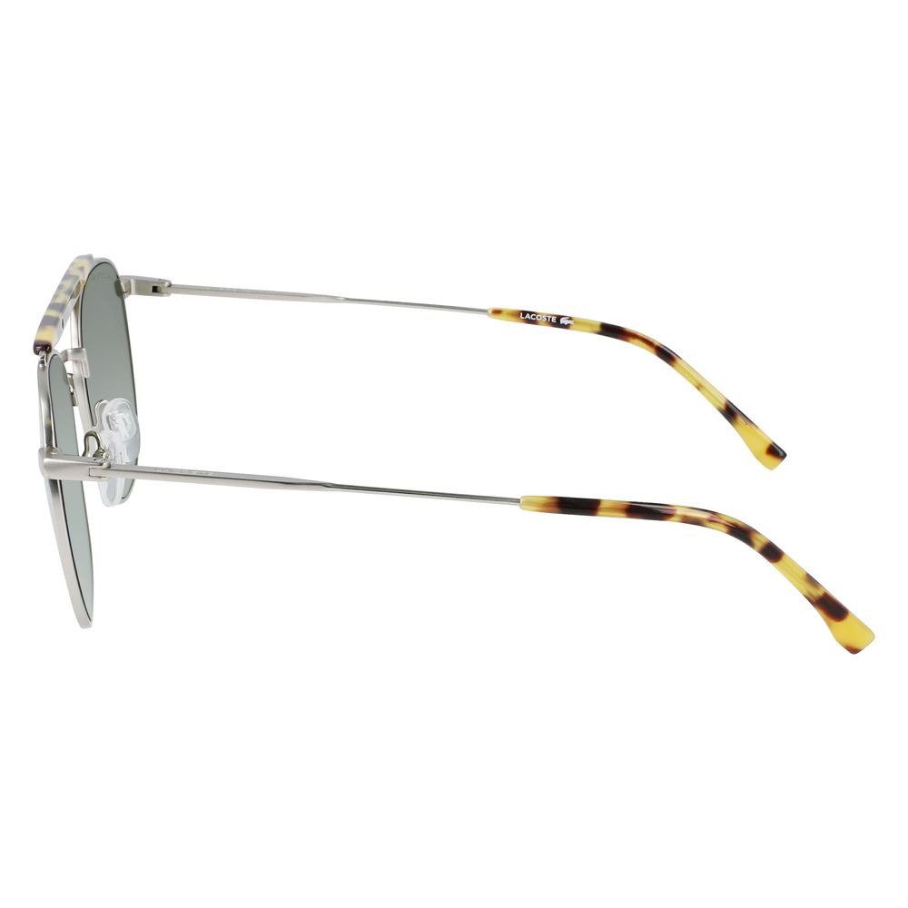 Lunettes de soleil Lacoste en métal argenté