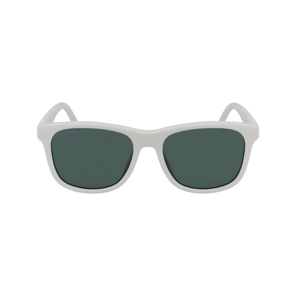 Lunettes de soleil injectées blanches Lacoste