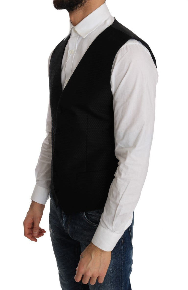 Dolce & Gabbana Black Polka Dot Pattern Cardigan