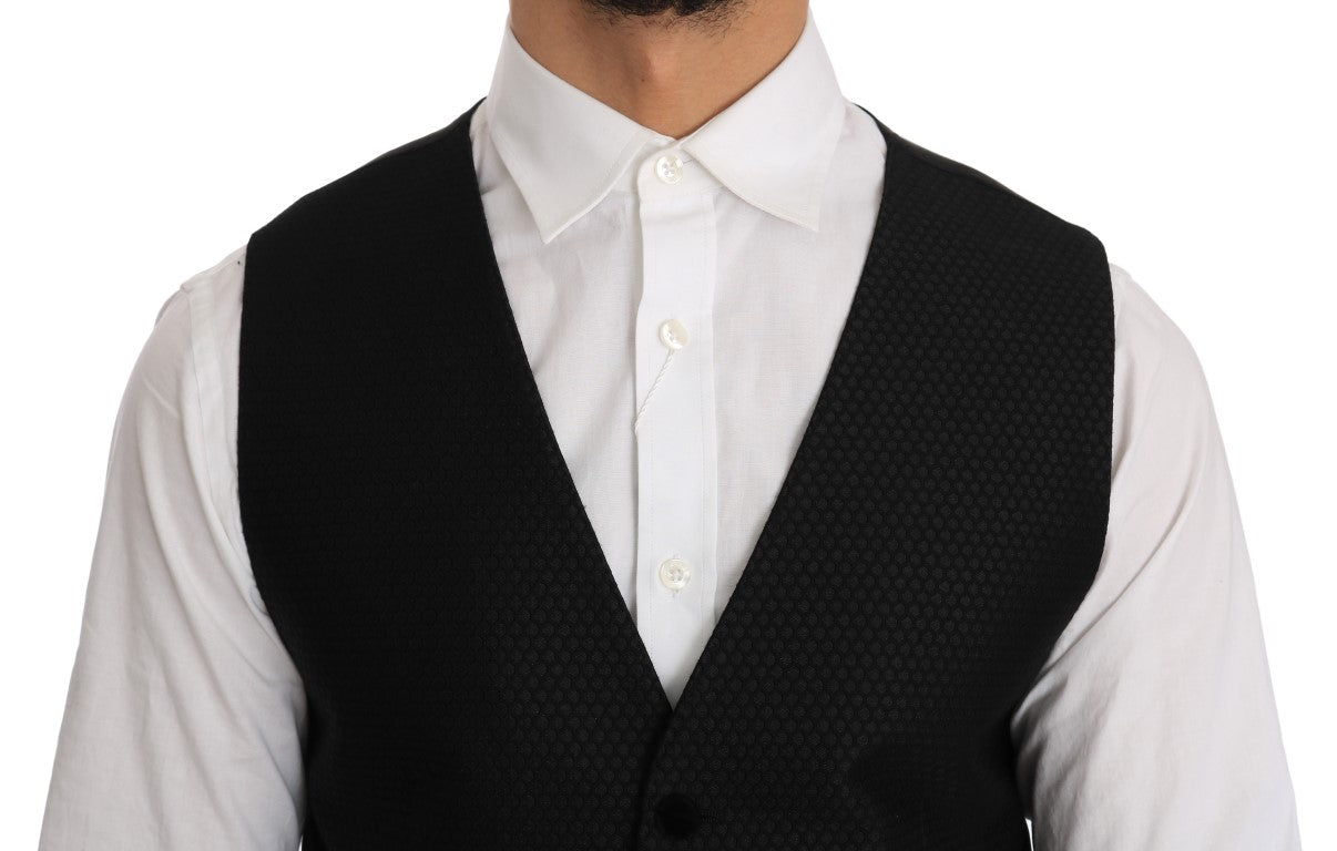 Dolce & Gabbana Black Polka Dot Pattern Cardigan