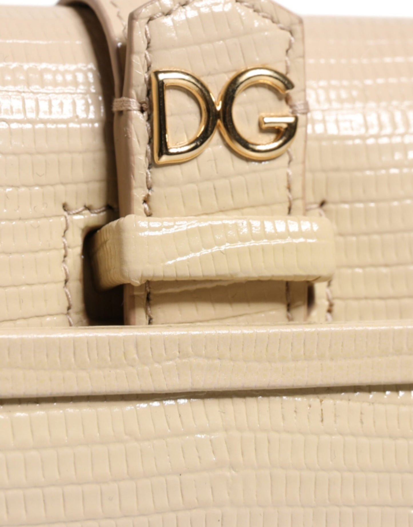 Sac à bandoulière Ingrid en cuir beige Dolce & Gabbana