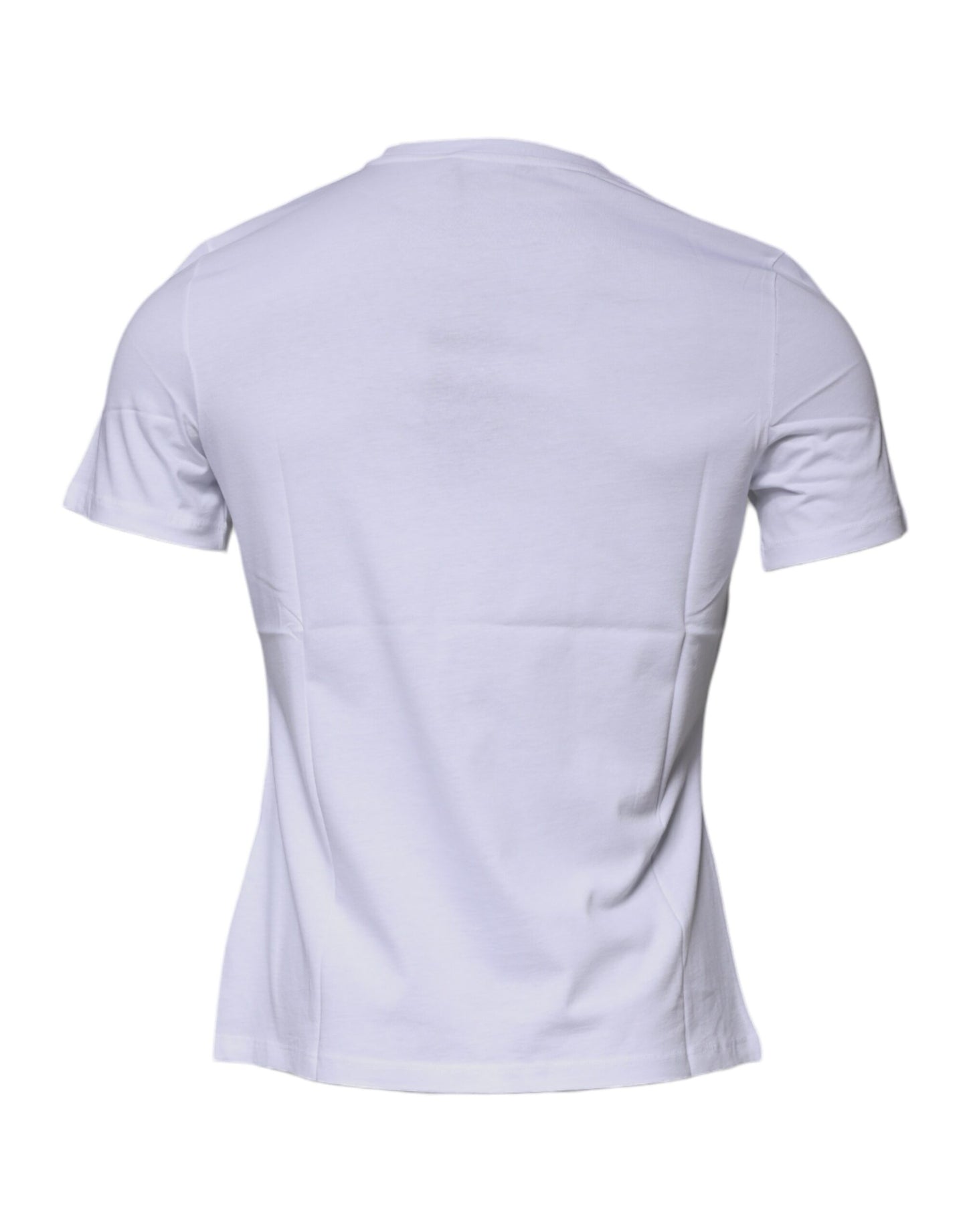 T-shirt ras du cou en coton blanc à imprimé Medusa Versace