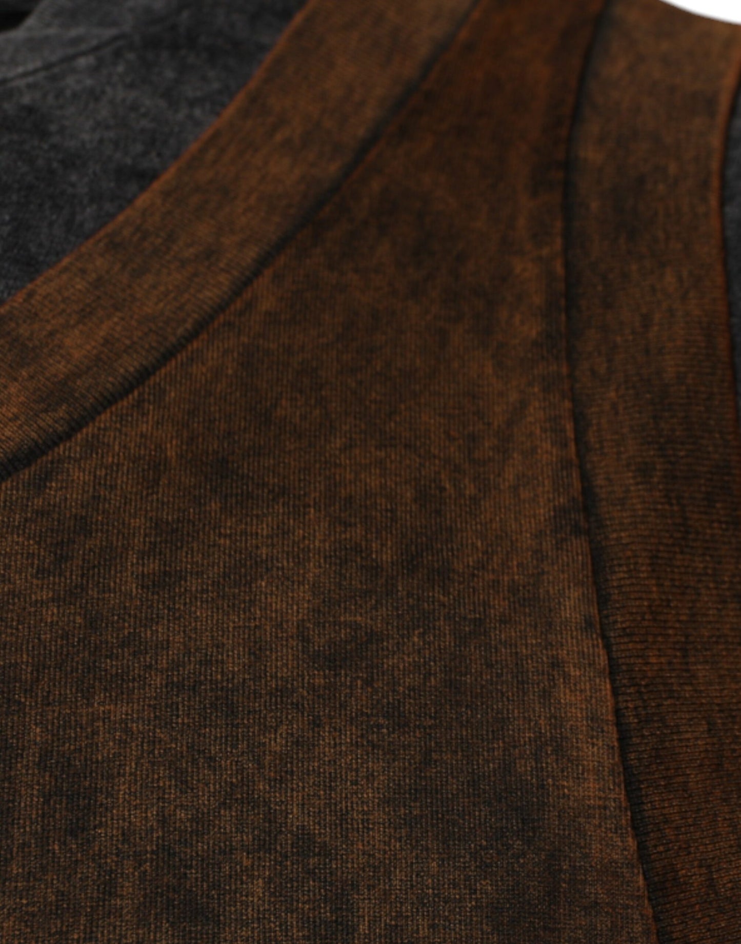 Dolce & Gabbana Brown Cotton Round Neck Sleeveless T-shirt by Dolce & Gabbana