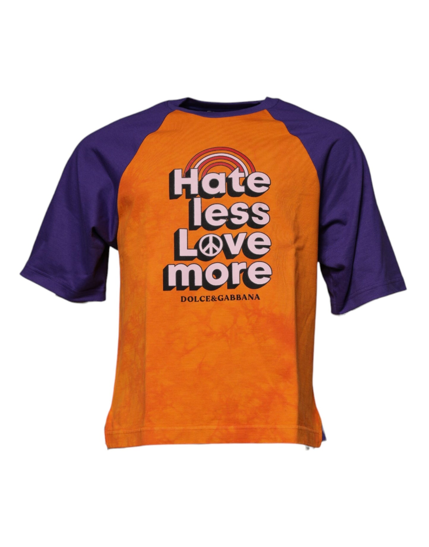 Dolce & Gabbana Orange Purple Graphic Print Short Sleeves T-shirt by Dolce & Gabbana