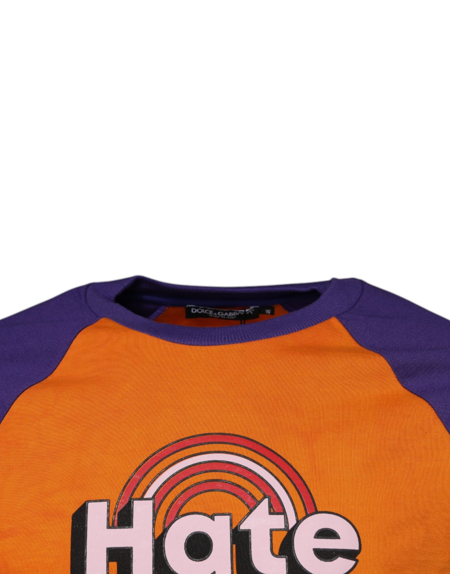 Dolce & Gabbana Orange Purple Graphic Print Short Sleeves T-shirt by Dolce & Gabbana