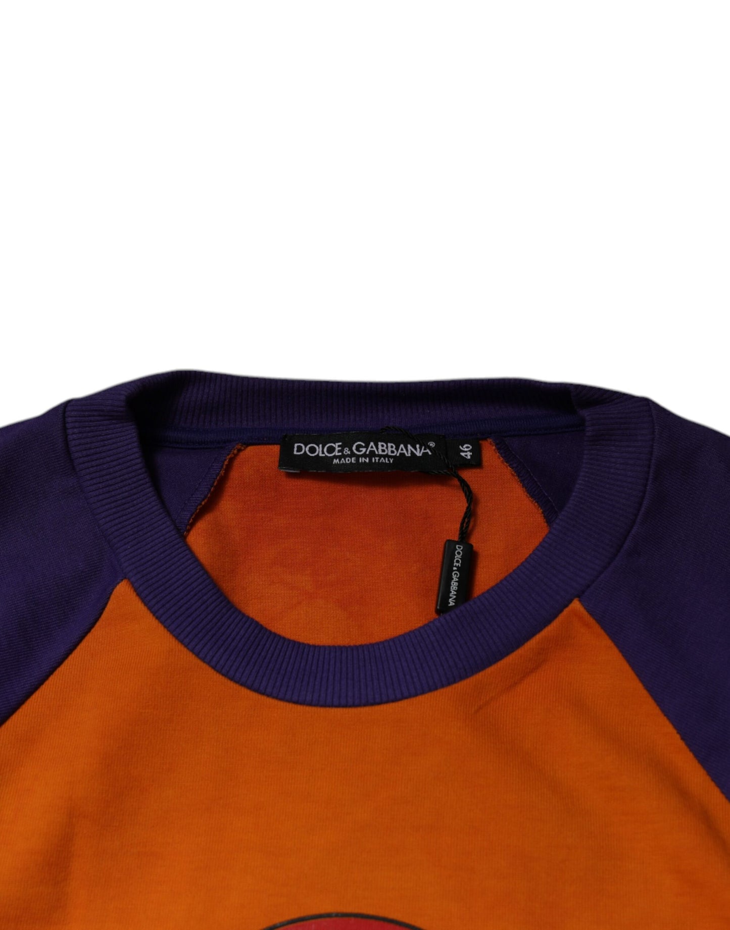 Dolce & Gabbana Orange Purple Graphic Print Short Sleeves T-shirt by Dolce & Gabbana