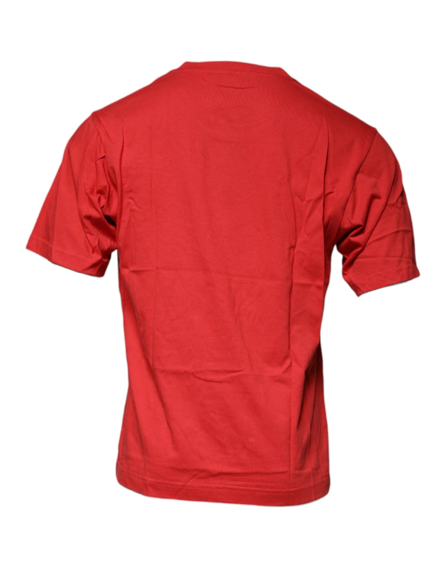 Dolce & Gabbana Red DG Logo Cotton Crew Neck T-shirt by Dolce & Gabbana