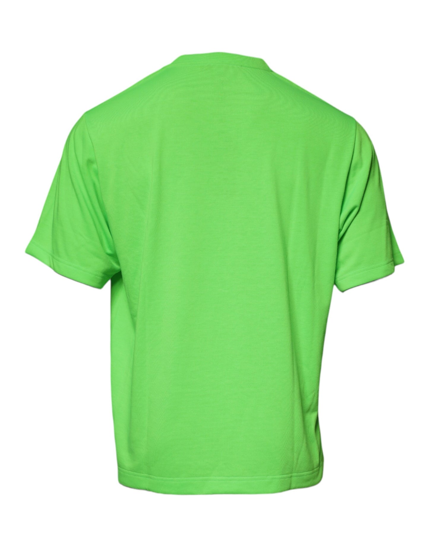 Dolce & Gabbana Green DG Logo Cotton Crew Neck T-shirt by Dolce & Gabbana