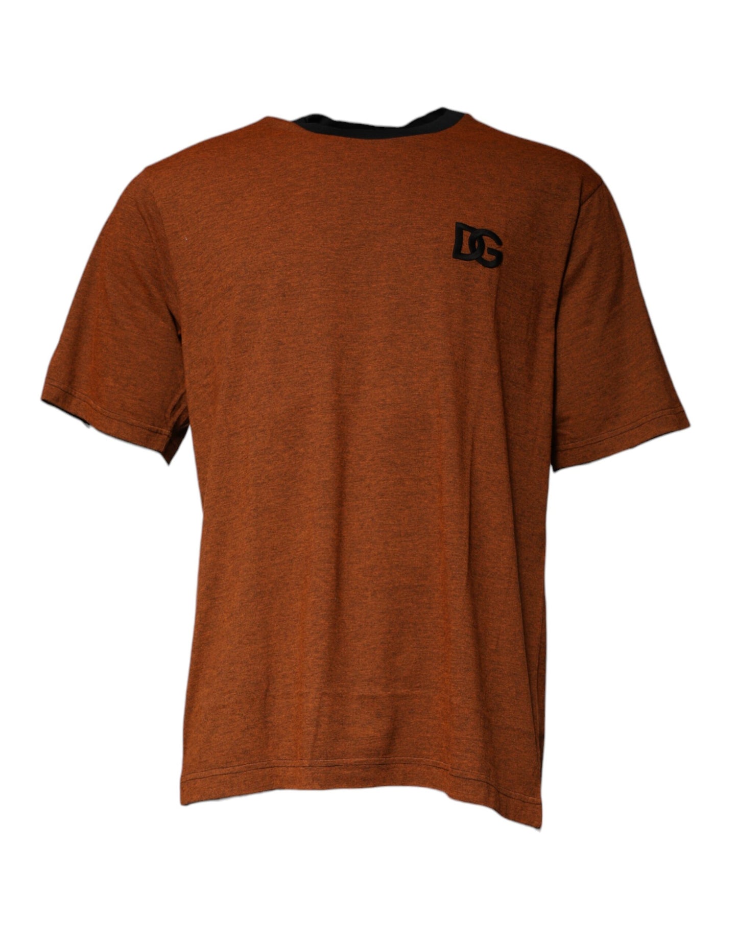 Dolce & Gabbana Brown DG Logo Cotton Crew Neck T-shirt by Dolce & Gabbana