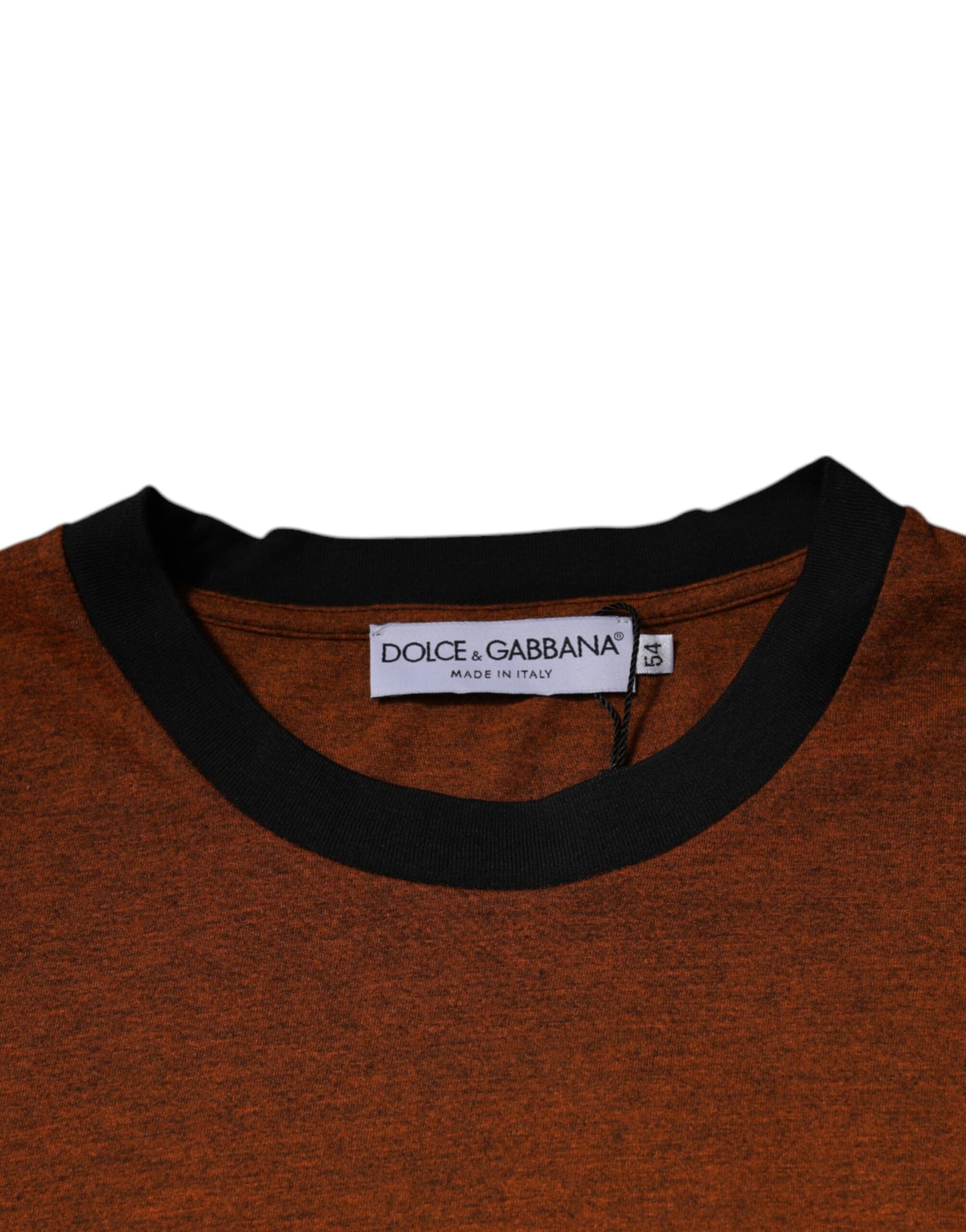 Dolce & Gabbana Brown DG Logo Cotton Crew Neck T-shirt by Dolce & Gabbana
