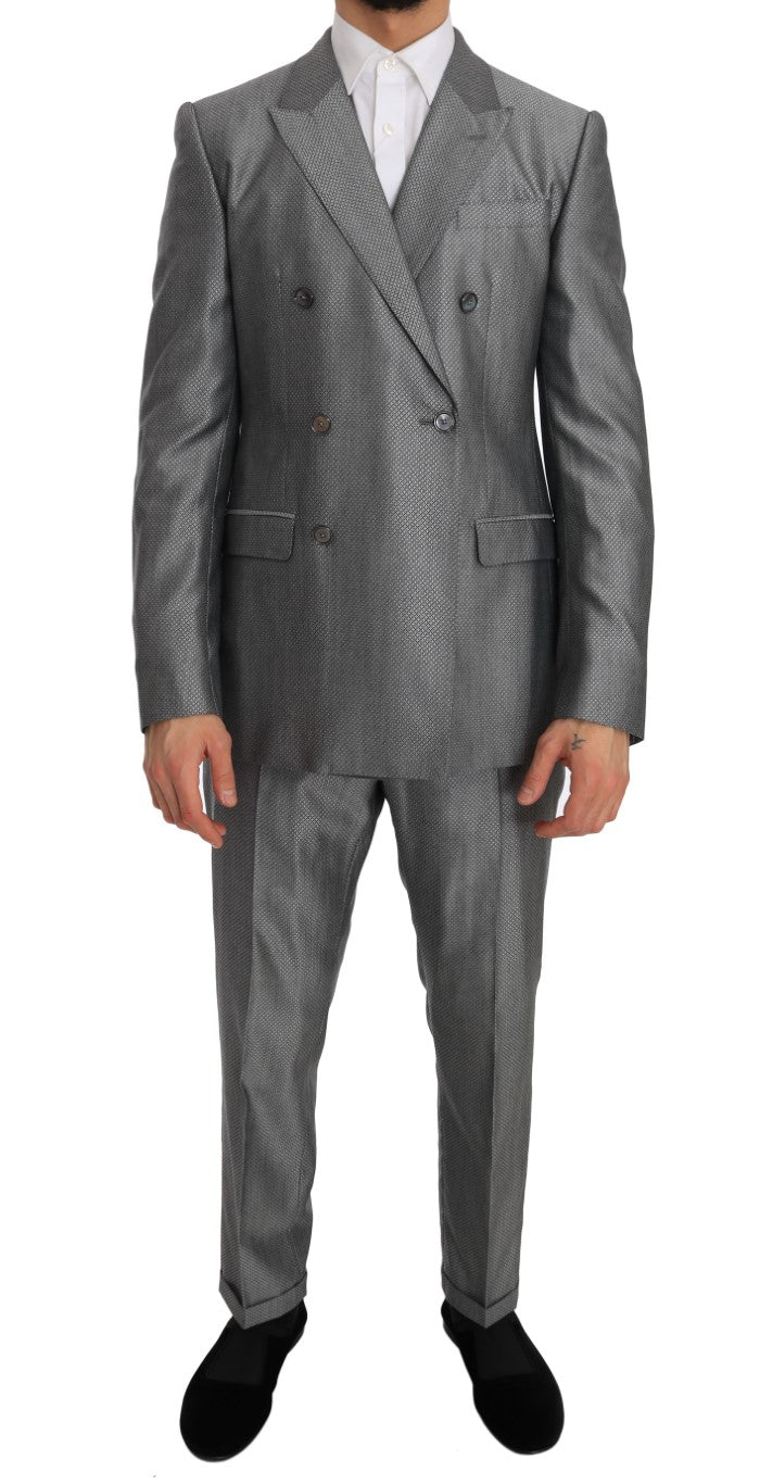 Costume croisé noir élégant Dolce & Gabbana