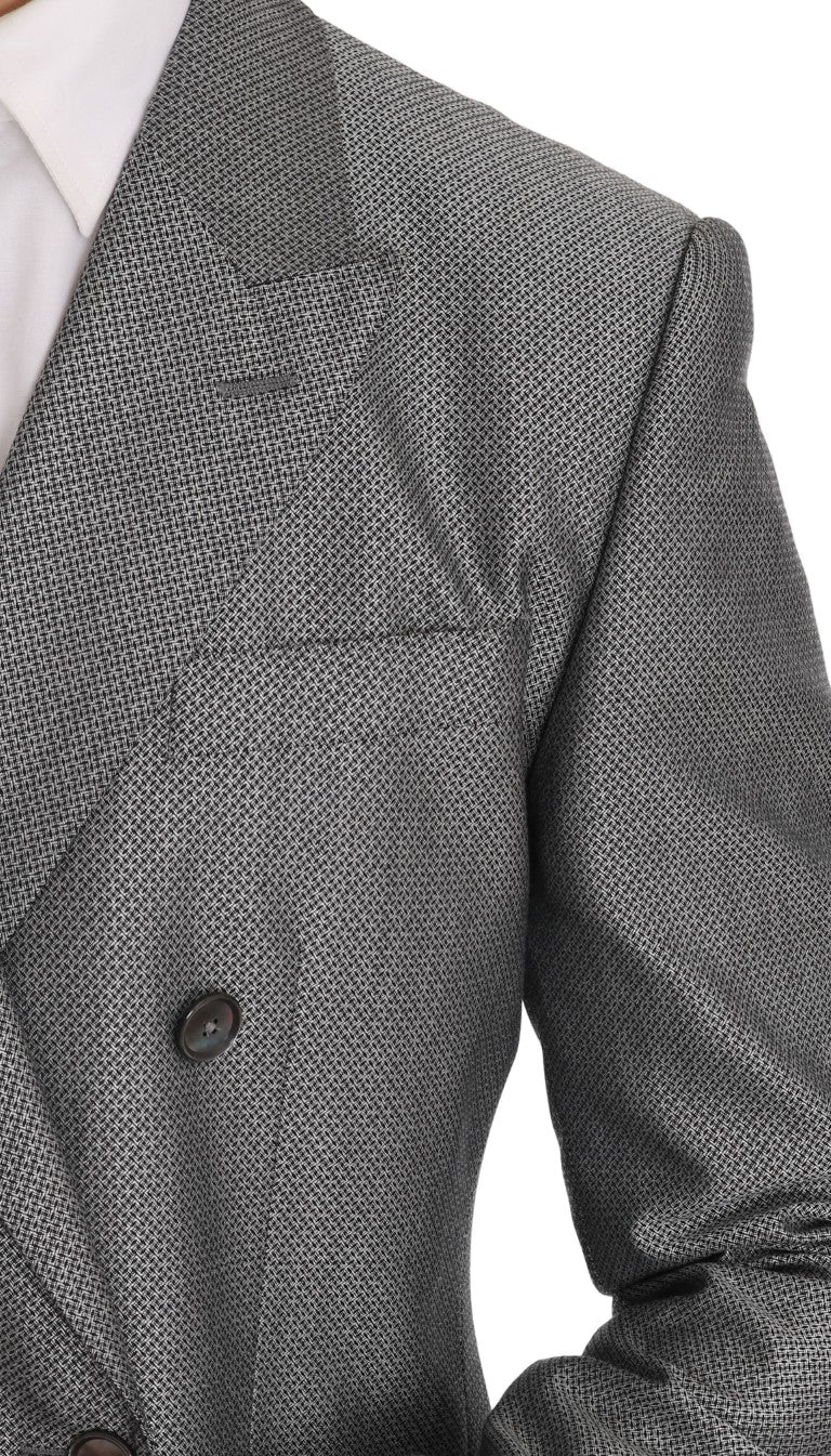 Costume croisé noir élégant Dolce & Gabbana
