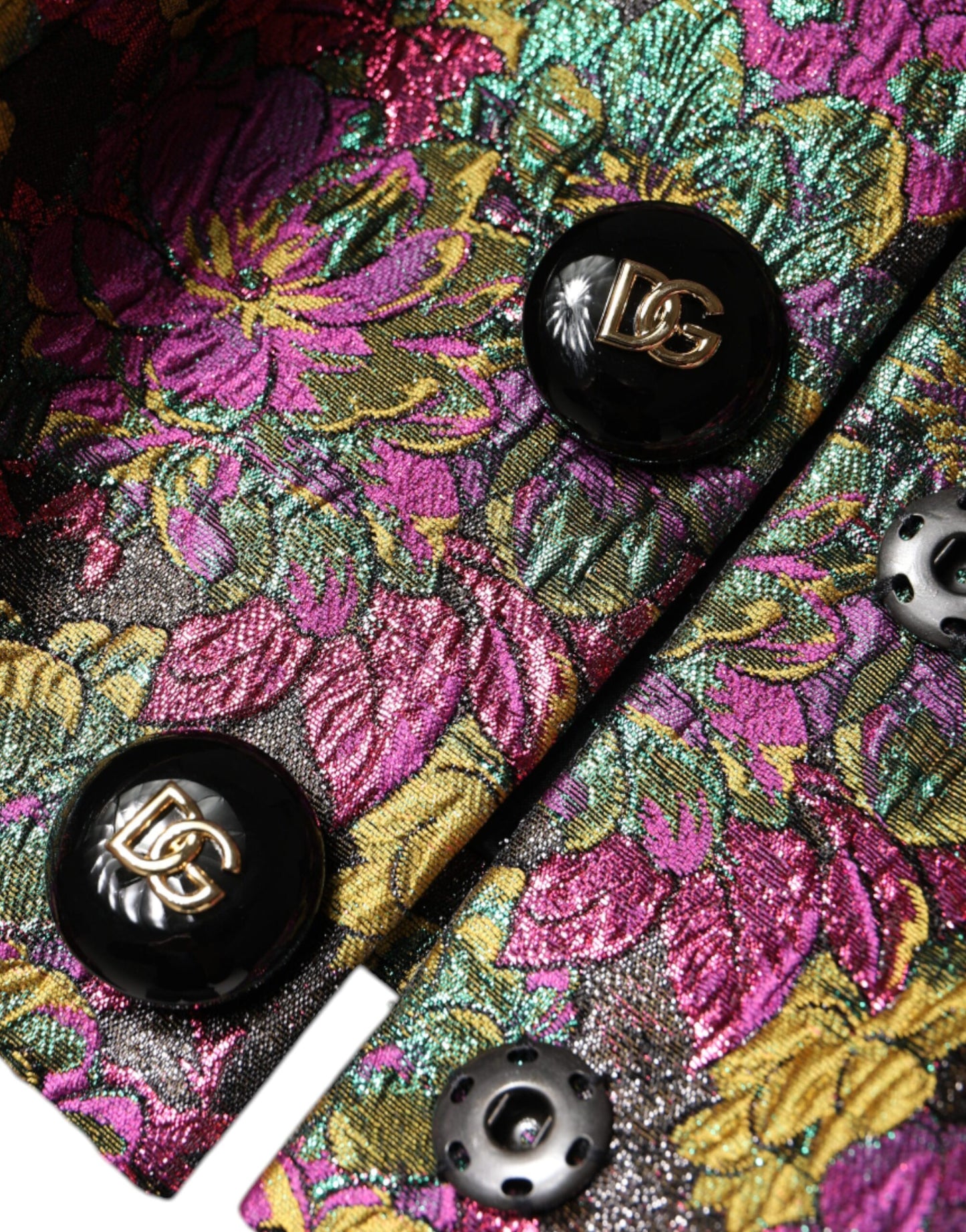 Veste courte en jacquard floral multicolore Dolce & Gabbana