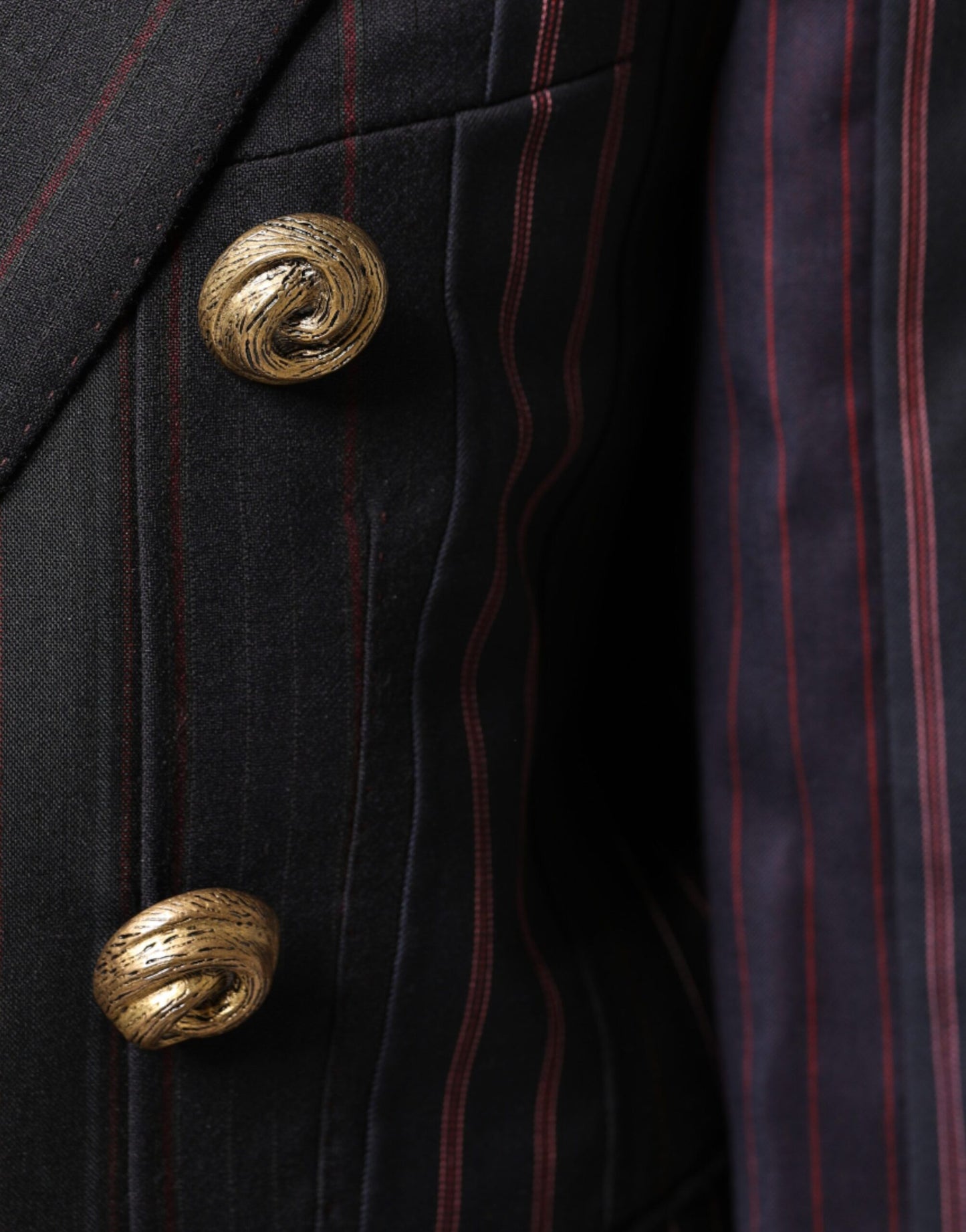 Dolce & Gabbana - Veste blazer courte en laine à rayures multicolores