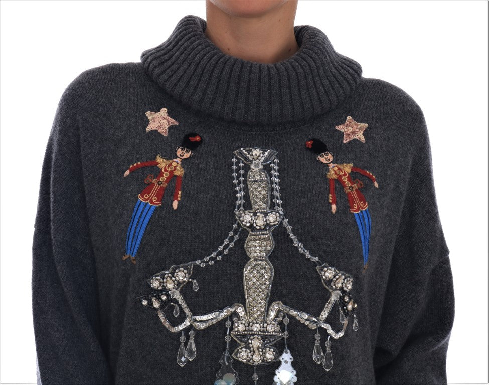 Pull col roulé Dolce & Gabbana à cristaux enchantés