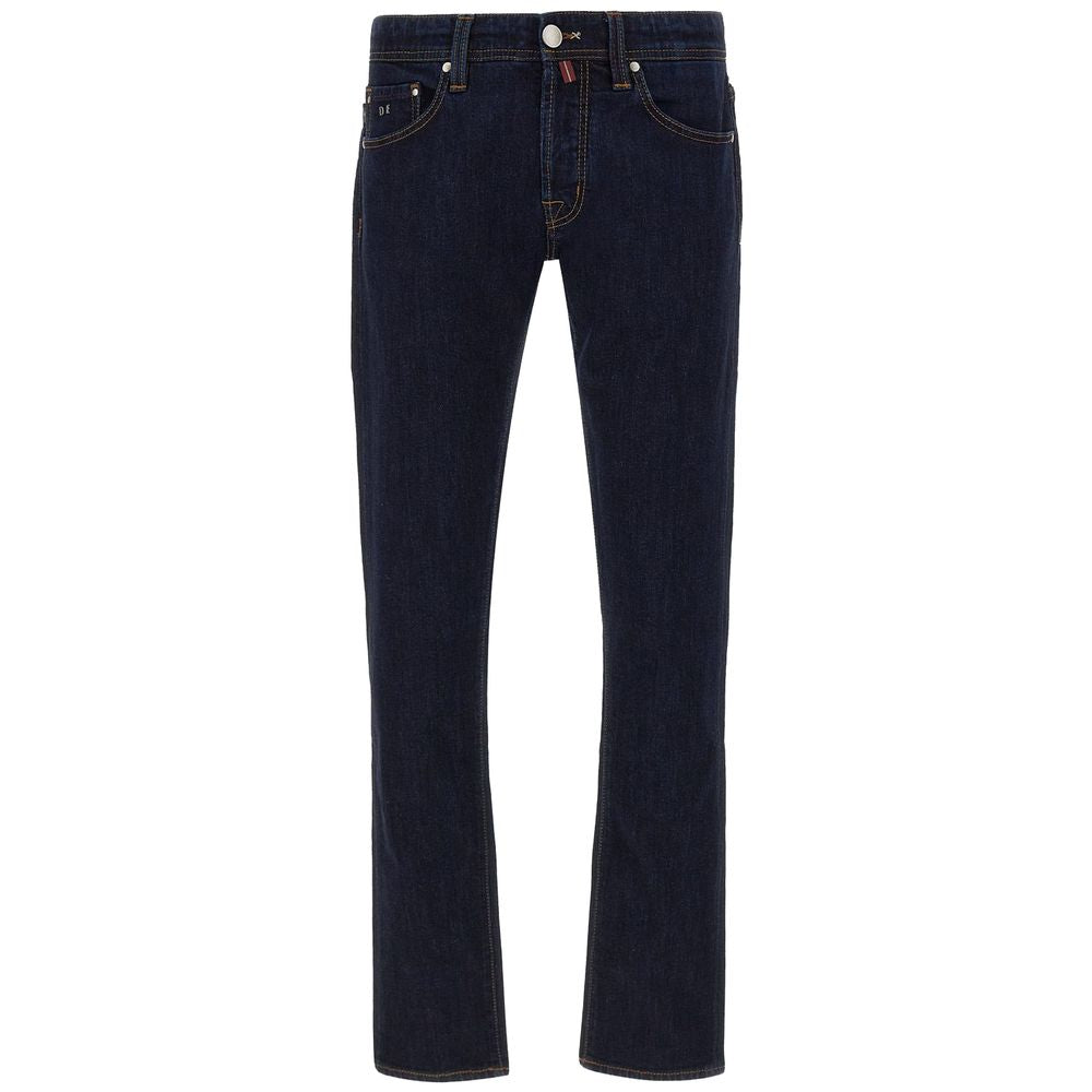 Tramarossa Blue Cotton Jeans & Pant by Tramarossa
