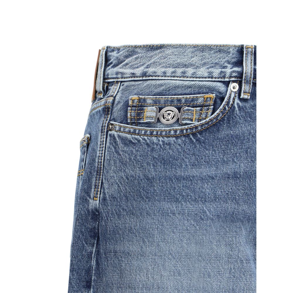 Jean à revers Versace Barocco