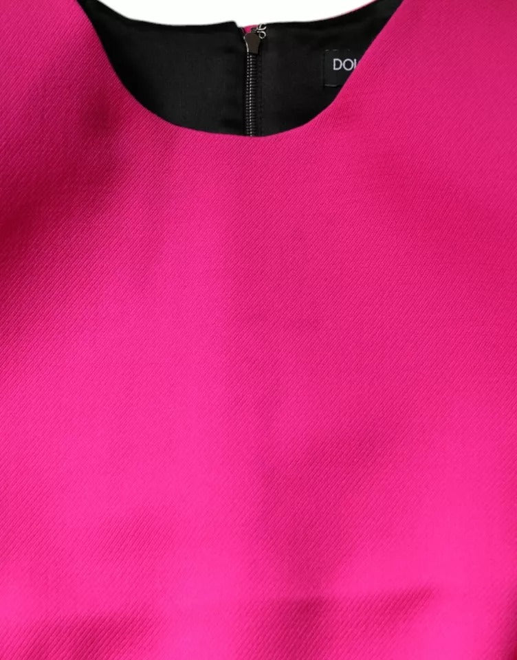 Dolce & Gabbana Pink Sleeveless Bodycon A-line Mini Dress by Dolce & Gabbana