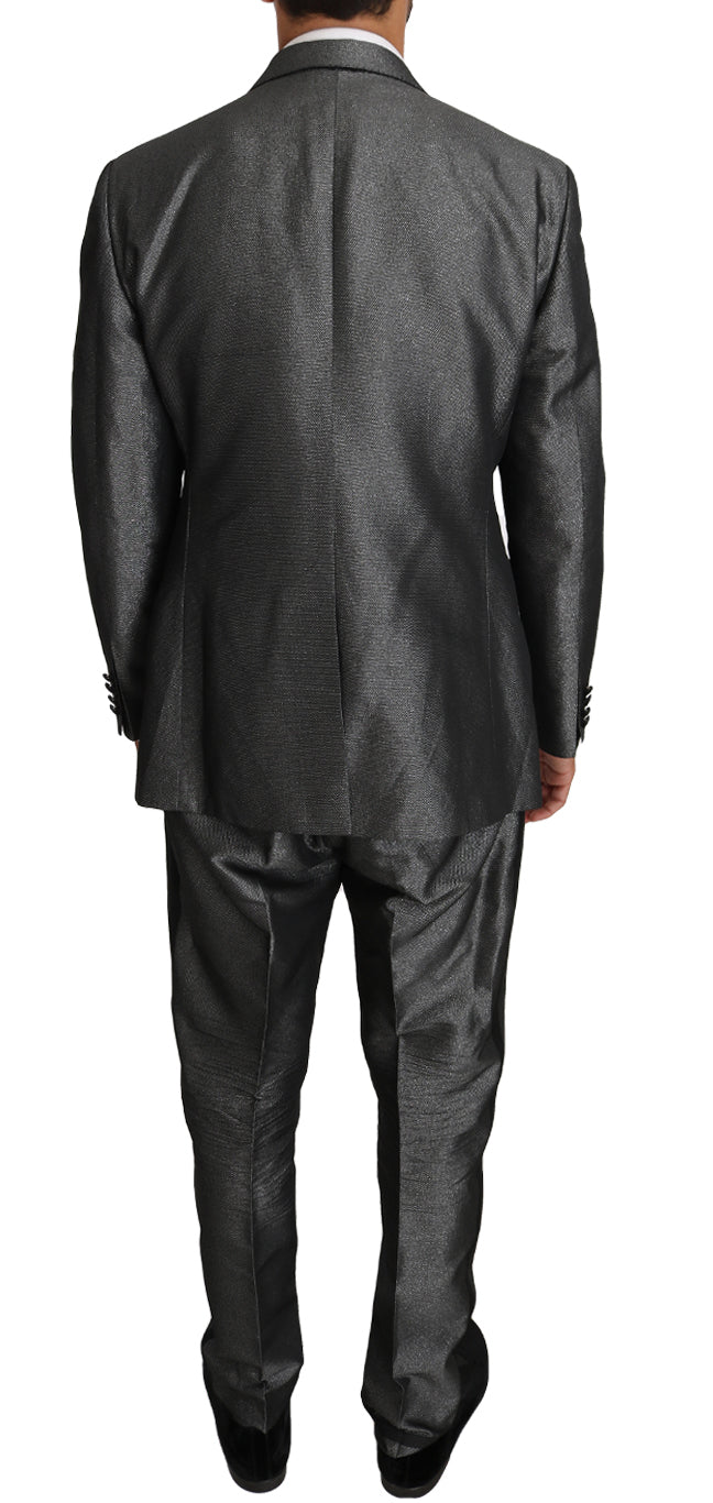 Costume Martini élégant à motifs gris Dolce & Gabbana