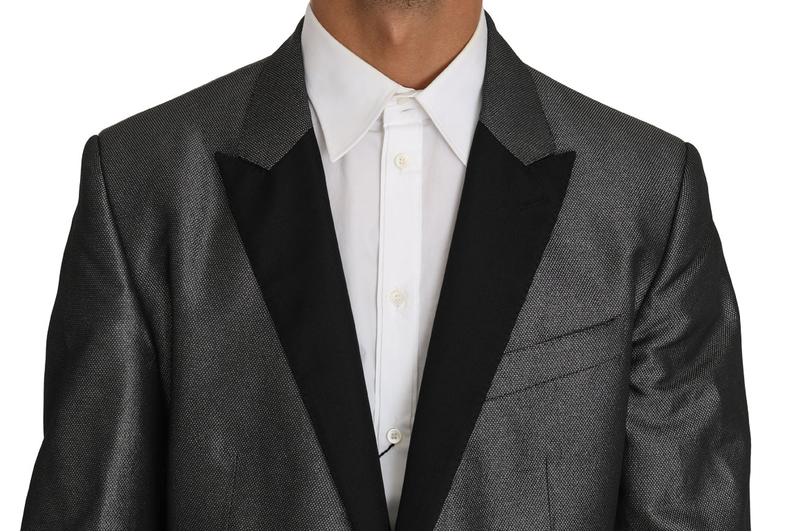 Costume Martini élégant à motifs gris Dolce & Gabbana