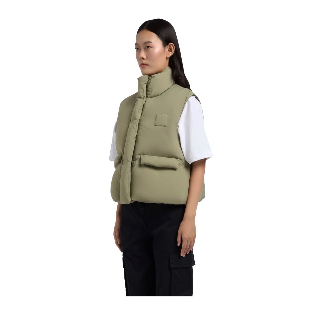 Gilet en nylon vert Moose Knuckles