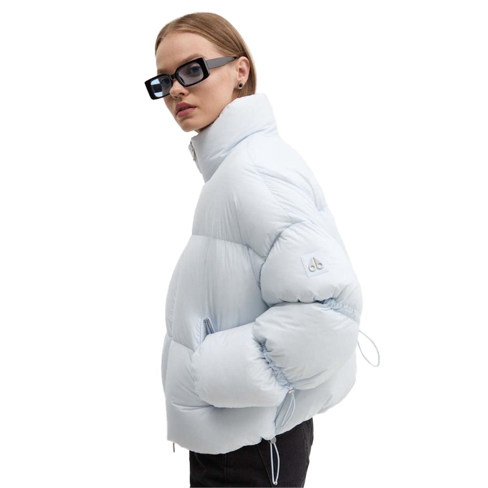 Veste en nylon bleu clair pour femme Moose Knuckles